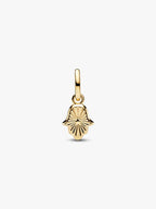 Charm Mini Pendente Mano di Fatima Verde Pandora ME Esclusiva lega metallica rifinita in Oro