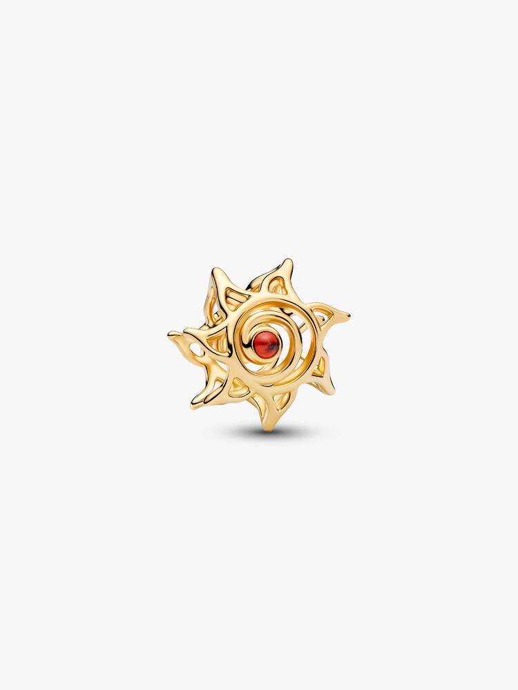 Charm Openwork Sole Esclusiva lega metallica rifinita in Oro