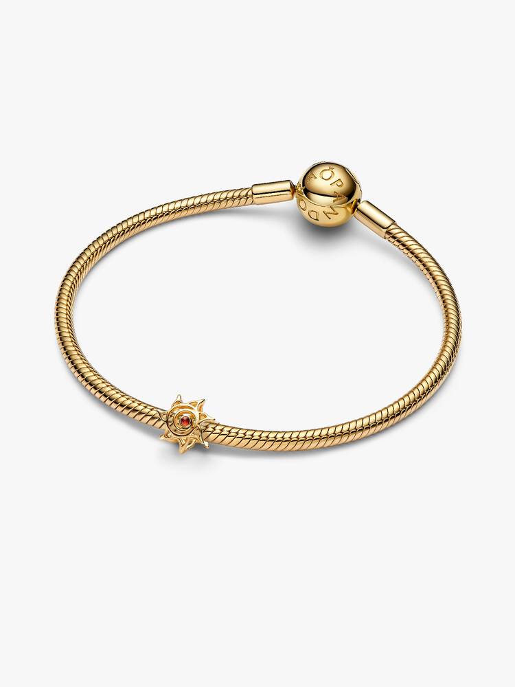 Charm Openwork Sole Esclusiva lega metallica rifinita in Oro
