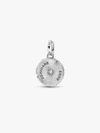 Charm Medallion Farfalla "Somniare Aude" Argento Sterling 925, Esclusiva lega metallica rifinita in Oro