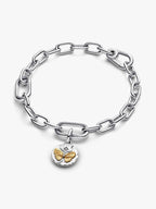 Charm Medallion Farfalla "Somniare Aude" Argento Sterling 925, Esclusiva lega metallica rifinita in Oro