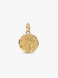 Charm Medallion Spiga di Grano "Virtus Vera Prosperitas" Esclusiva lega metallica rifinita in Oro