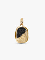 Charm Medallion Gufo "Lux Et Sapientia" Esclusiva lega metallica rifinita in Oro