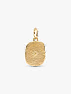Charm Medallion Occhio "Nosce Te Ipsum" Argento Sterling 925, Esclusiva lega metallica rifinita in Oro
