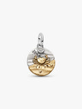 Charm Medallion Cancro Argento Sterling 925, Esclusiva lega metallica rifinita in Oro