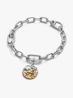 Charm Medallion Capricorno Argento Sterling 925, Esclusiva lega metallica rifinita in Oro