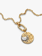Charm Medallion XL Cancro "Intuitio Animi" Argento Sterling 925, Esclusiva lega metallica rifinita in Oro