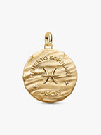 Charm Medallion XL Pesci "Memento Somniare" Argento Sterling 925, Esclusiva lega metallica rifinita in Oro