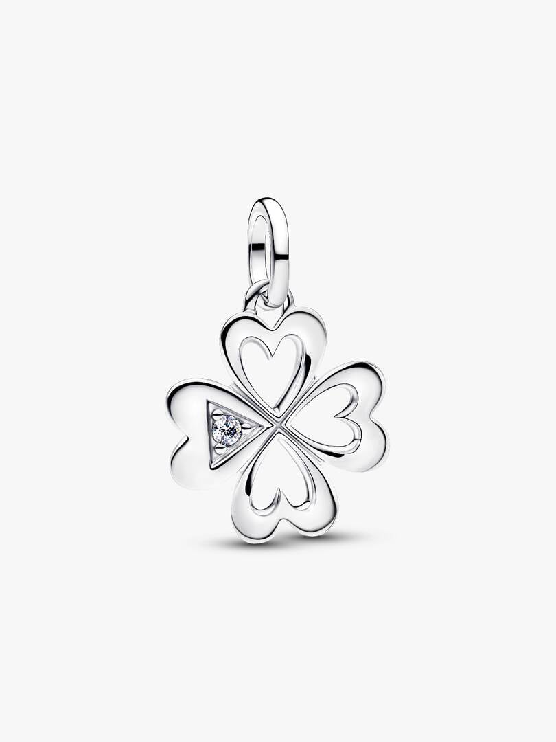 Charm Medallion Quadrifoglio Pandora ME Argento Sterling 925