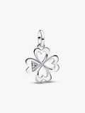 Charm Medallion Quadrifoglio Pandora ME Argento Sterling 925