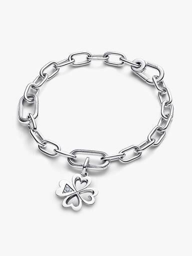 Charm Medallion Quadrifoglio Pandora ME Argento Sterling 925