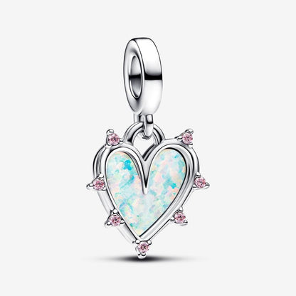 Charm Pendente Cuore dell'Amicizia Opale