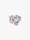 Charm Openwork Cuore e Farfalla Argento Sterling 925