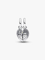 Charm Pendente Uccellini Innamorati Divisibile Argento Sterling 925