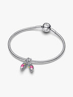 Charm Pendente Uccellini Innamorati Divisibile Argento Sterling 925