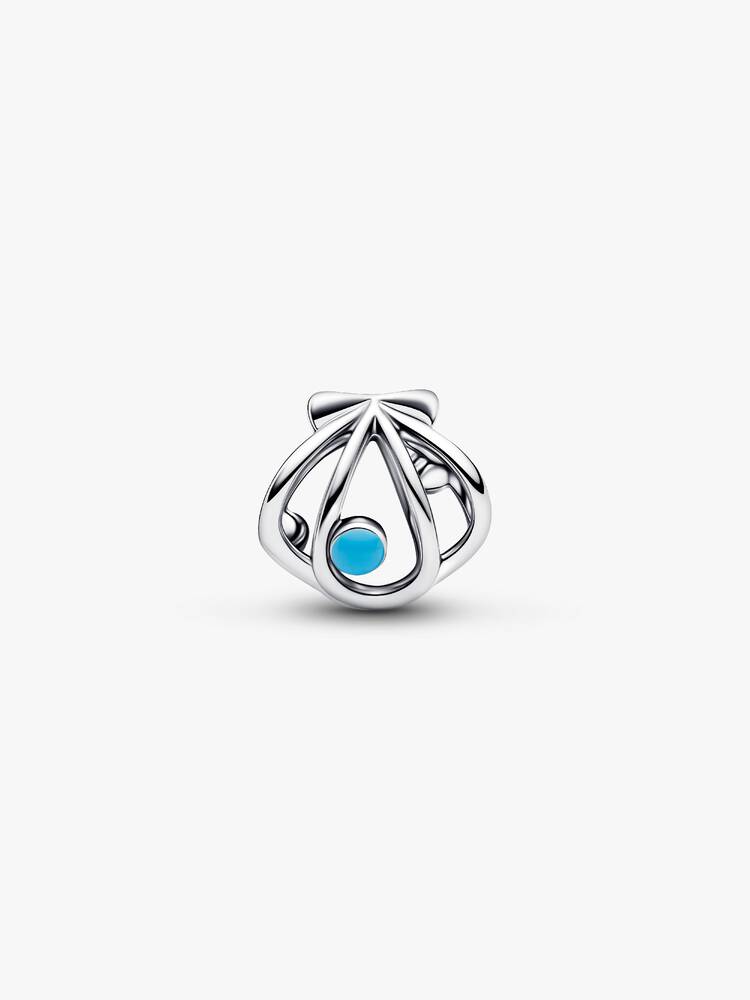 Charm Openwork Conchiglia Argento Sterling 925