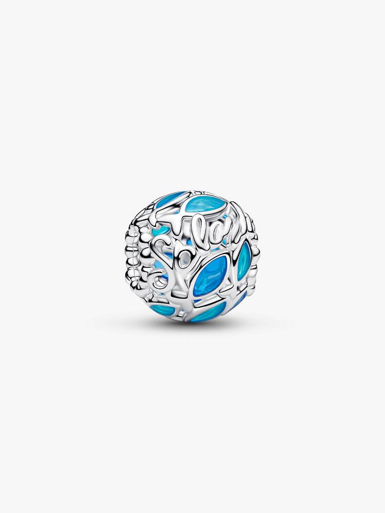 Charm Openwork Pesciolini nel mare Argento Sterling 925
