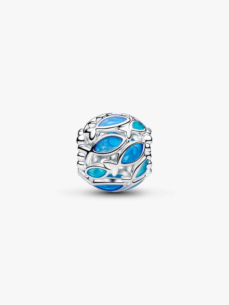 Charm Openwork Pesciolini nel mare Argento Sterling 925