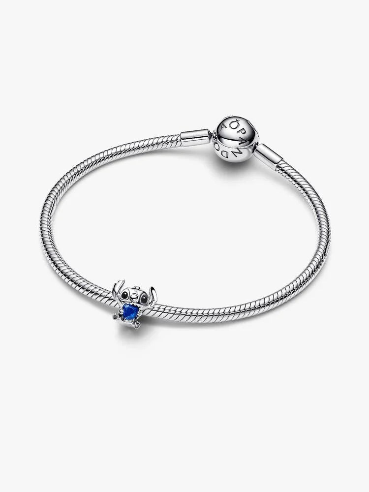 Disney, Lilo & Stitch, Stitch con cuore blu Argento Sterling 925