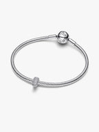Mini Clip effetto diamantato Argento Sterling 925