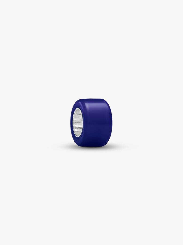 Mini Charm Vetro di Murano Blu Argento Sterling 925