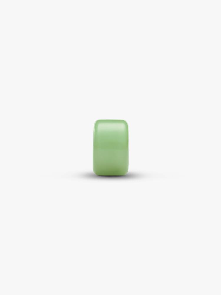 Mini Charm Vetro di Murano Verde Argento Sterling 925