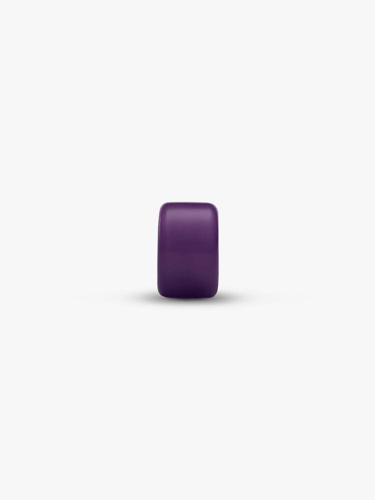 Mini Charm Vetro di Murano Viola Argento Sterling 925