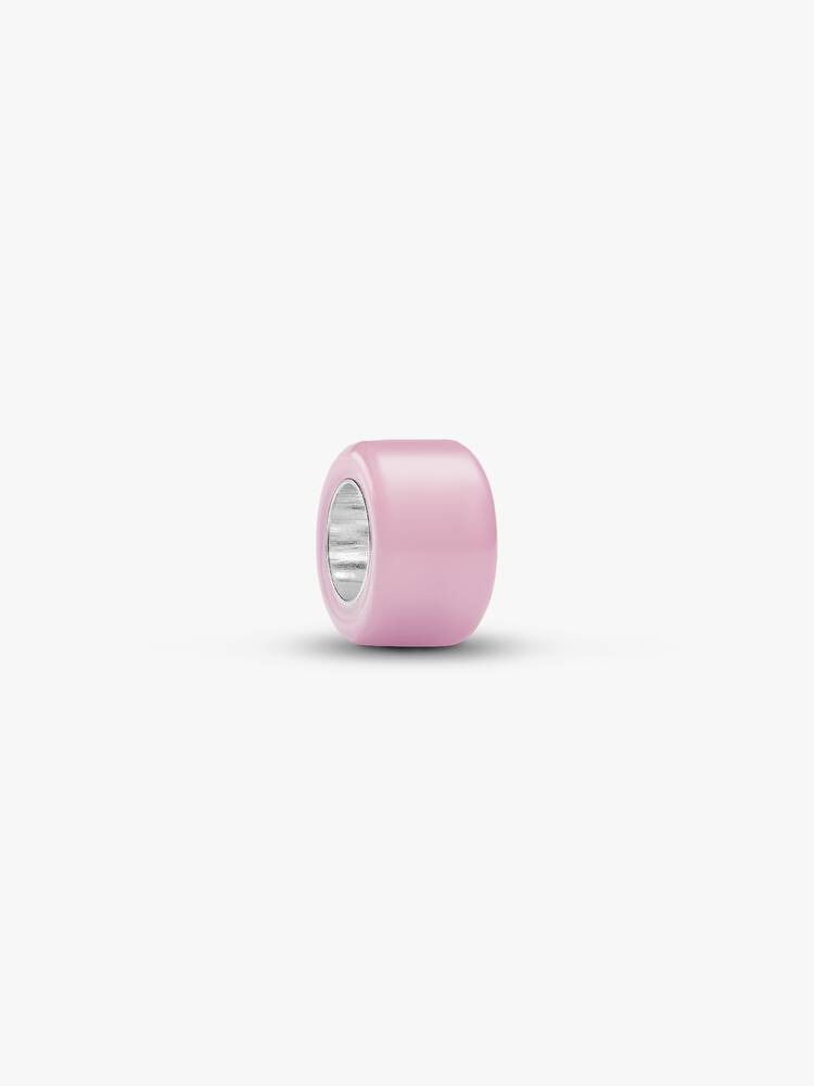 Mini Charm Vetro di Murano Rosa Argento Sterling 925