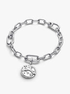 Charm Medallion Delfino "Audaces Fortuna Iuvat" Argento Sterling 925