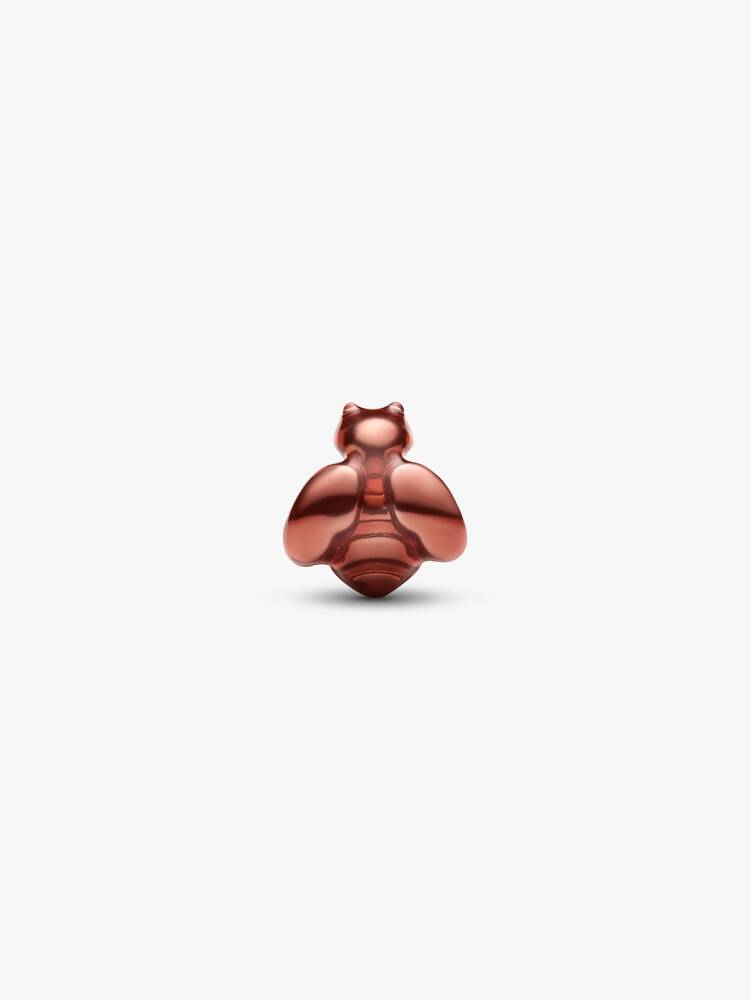 Mini Charm Ape effetto metallico arancione Argento Sterling 925