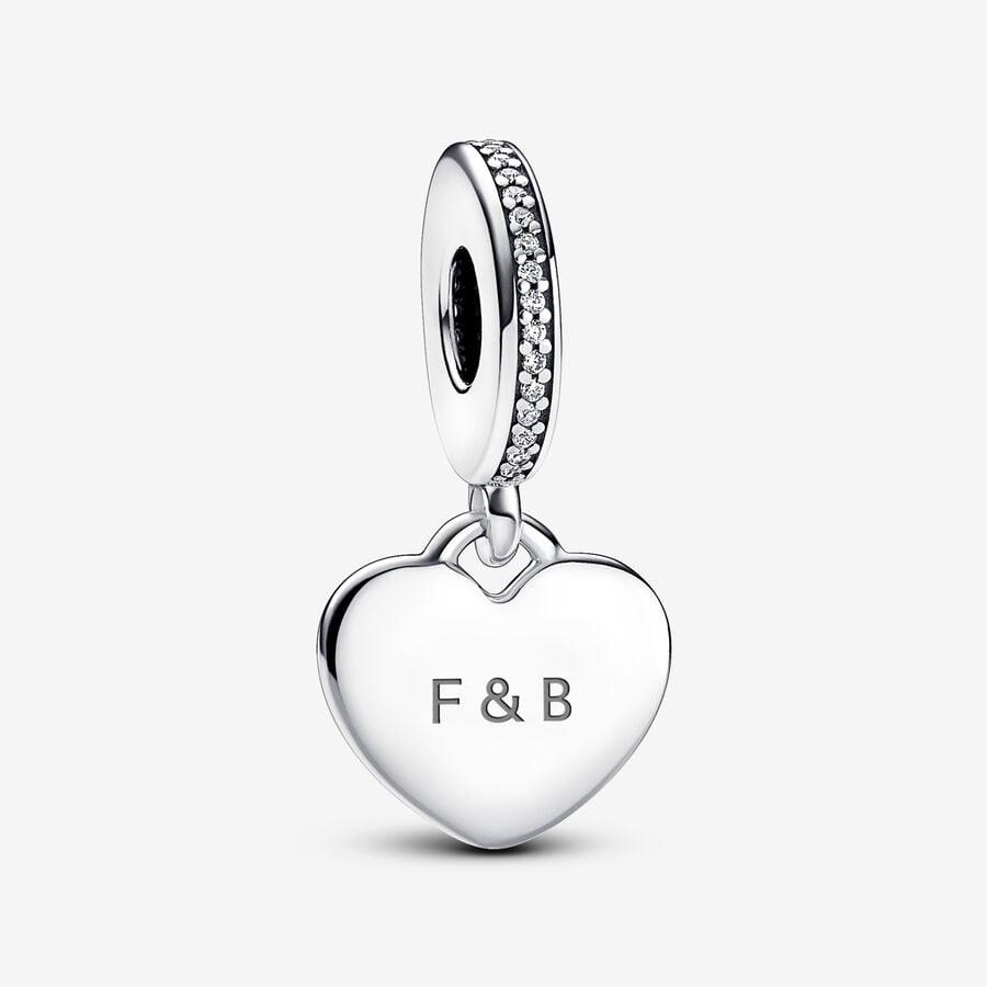 Charm Cuore Pendente da incidere