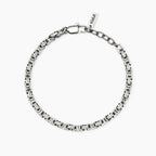 STYLE COLLECTION | STYLE 58  Bracciale uomo in acciaio con catena bizantina