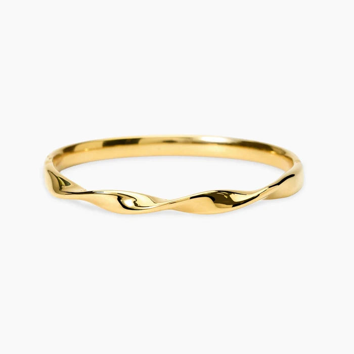 STYLE COLLECTION | STYLE 86  Bracciale bangle in acciaio dorato