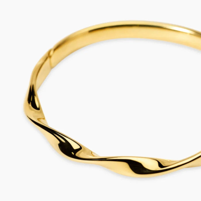 STYLE COLLECTION | STYLE 86  Bracciale bangle in acciaio dorato