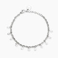 STYLE COLLECTION | STYLE 101  Bracciale in acciaio con catena fancy e glass