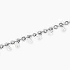 STYLE COLLECTION | STYLE 101  Bracciale in acciaio con catena fancy e glass