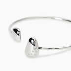 STYLE COLLECTION | STYLE 77  Bracciale bangle aperto in acciaio con cristalli