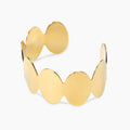 Bracciale bangle aperto in acciaio dorato