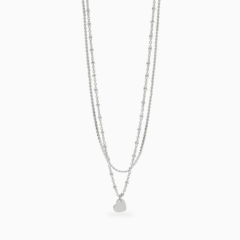 STYLE COLLECTION | STYLE 30  Girocollo con catene e ciondolo cuore