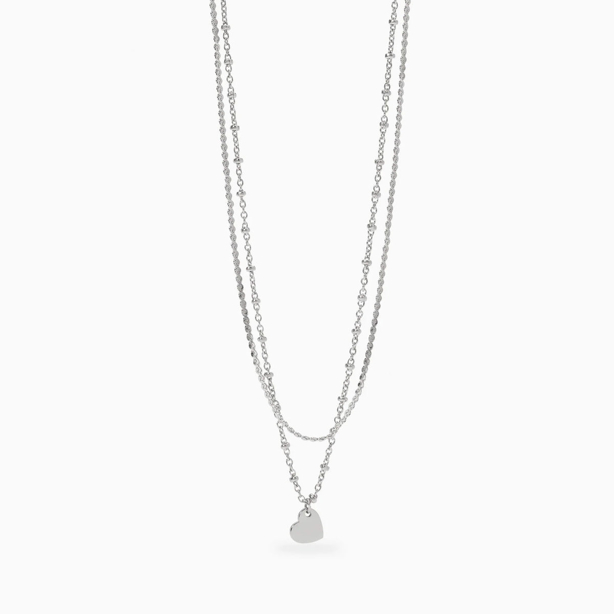 STYLE COLLECTION | STYLE 30  Girocollo con catene e ciondolo cuore