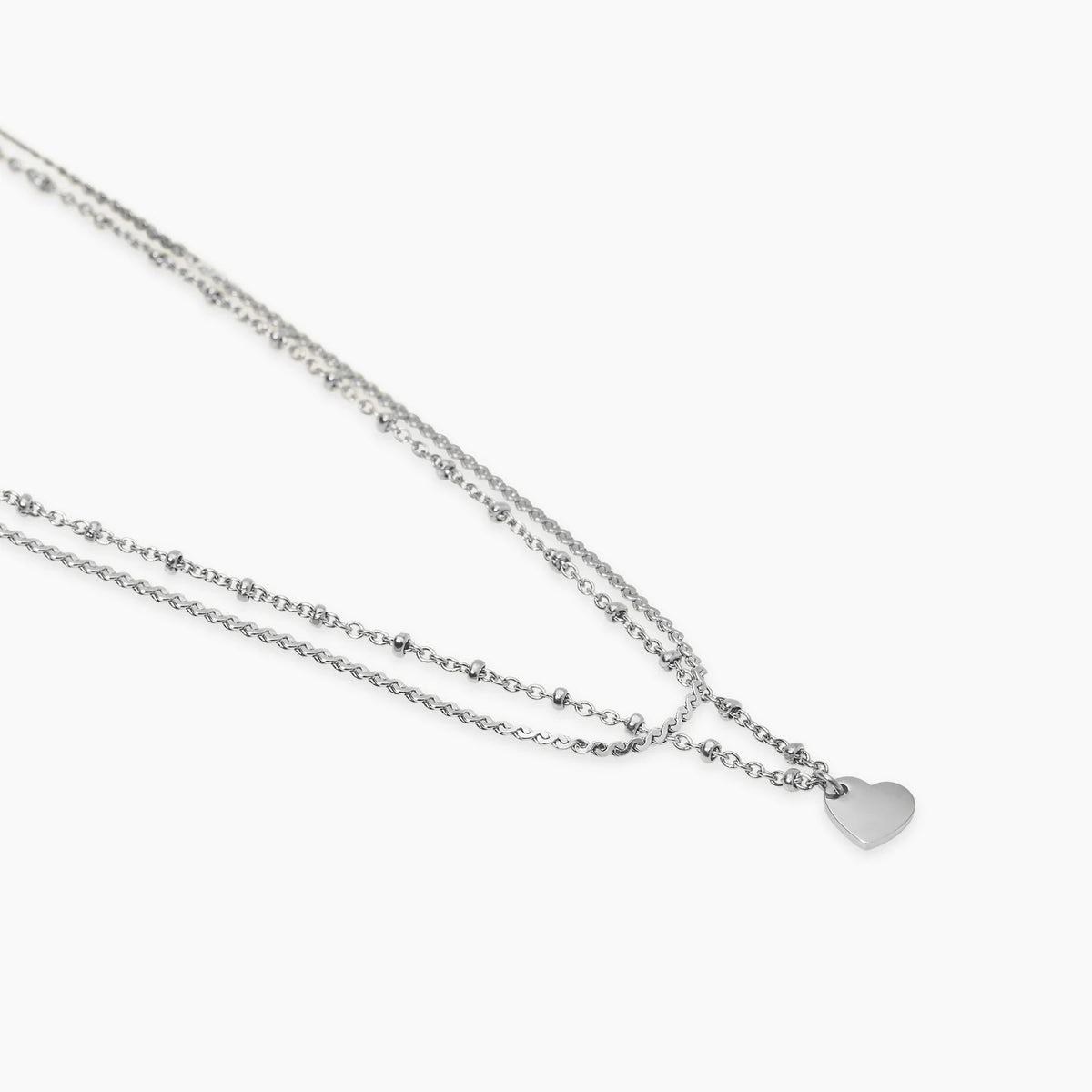 STYLE COLLECTION | STYLE 30  Girocollo con catene e ciondolo cuore