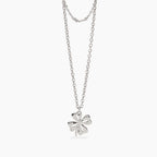 STYLE COLLECTION | STYLE 57  Collana con doppia catena e quadrifoglio