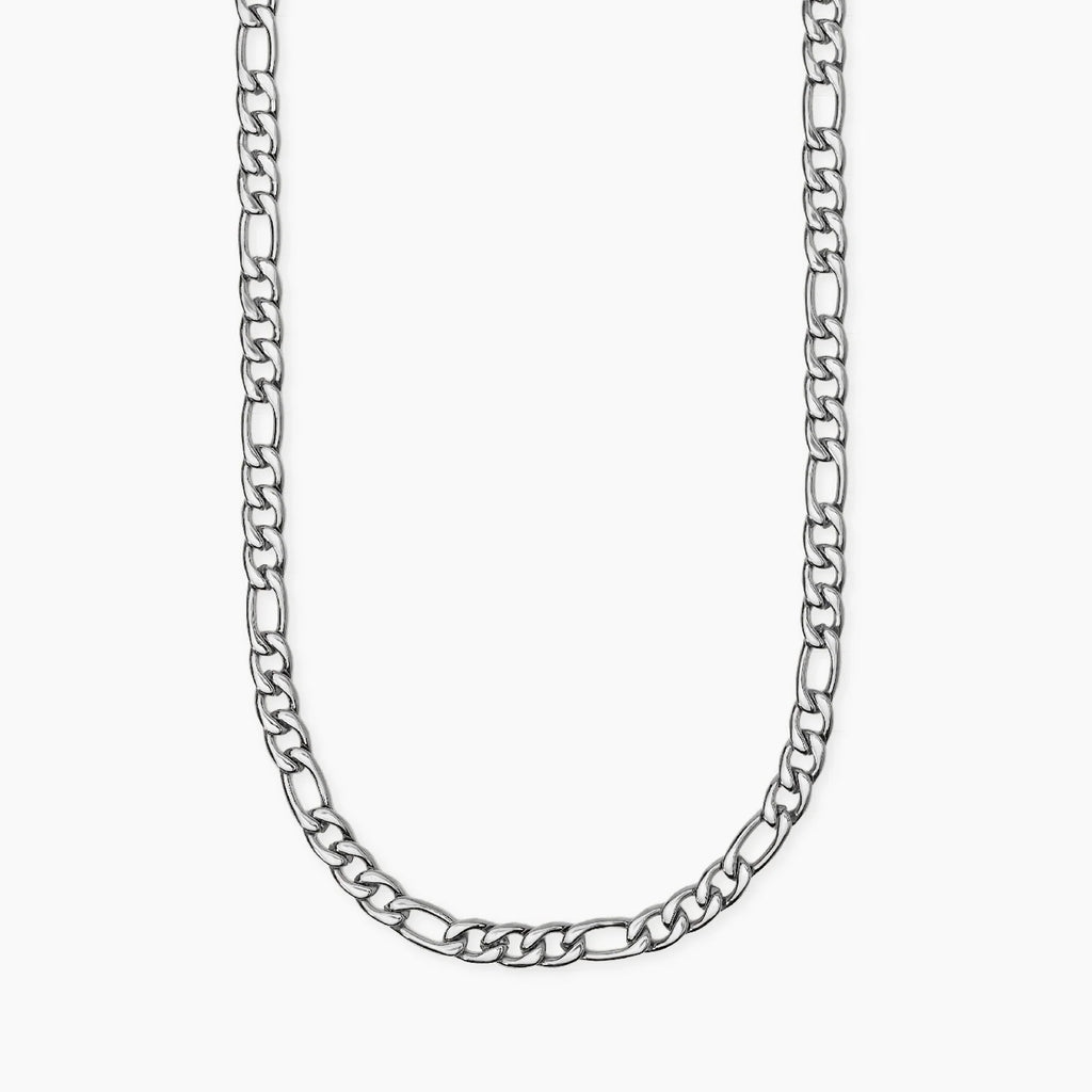 STYLE COLLECTION | STYLE 36  Collana uomo in acciaio con catena figaro