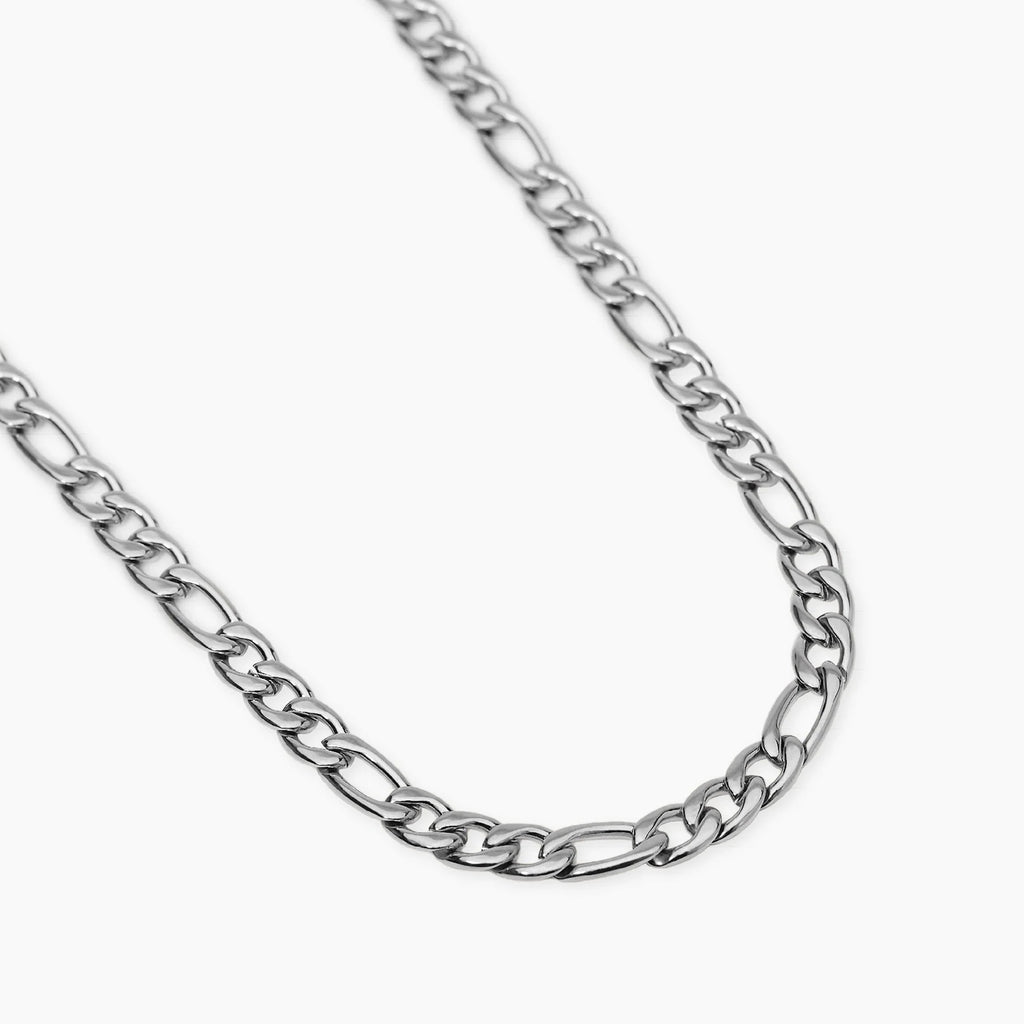 STYLE COLLECTION | STYLE 36  Collana uomo in acciaio con catena figaro