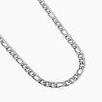 STYLE COLLECTION | STYLE 36  Collana uomo in acciaio con catena figaro