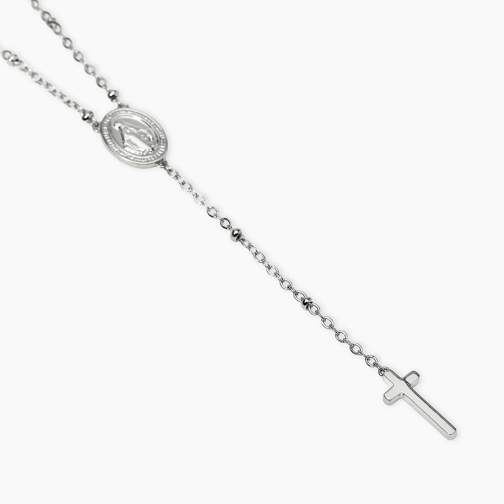 STYLE COLLECTION | STYLE 106  Collana con Madonnina e pendente croce