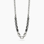 STYLE COLLECTION | STYLE 63  Collana uomo con catene ed ematite