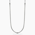 STYLE COLLECTION | STYLE 62  Collana uomo in acciaio con catene veneta e franco