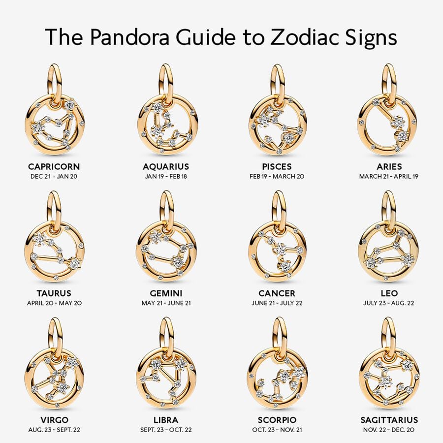 Charm Pendente Segno Zodiacale