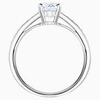 ANELLO ATTRACT ROUND, BIANCO, PLACCATURA RODIO